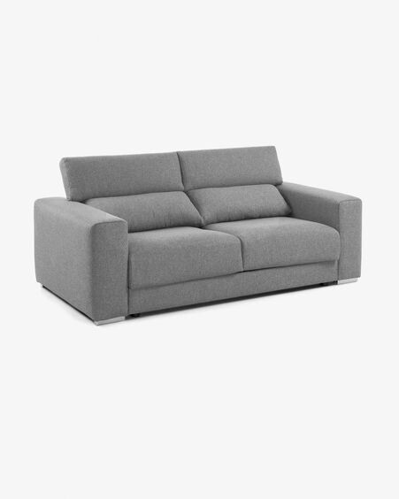 Sofá Atlanta 3 plazas gris claro 210 cm