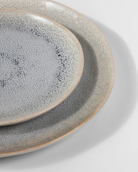 Plato de postre Sachi de cerámica azul claro