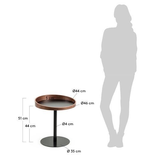 Mesa auxiliar Kaori Ø 46 cm FSC MIX Credit