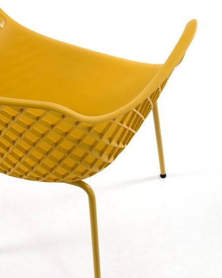 Silla de exterior Quinn amarillo