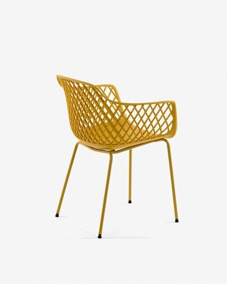 Silla de exterior Quinn amarillo