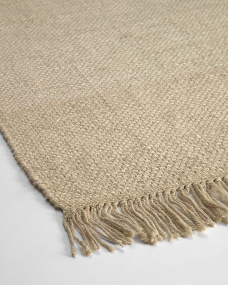 Alfombra Siria 100% yute beige 160 x 230 cm
