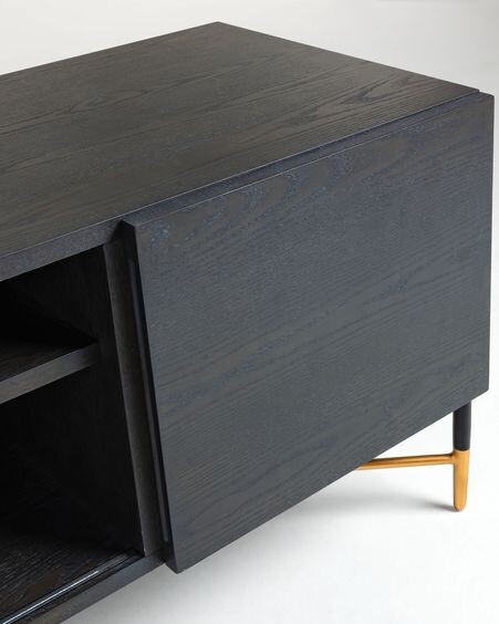 Mueble TV Milian 141 x 56 cm con chapa de fresno
