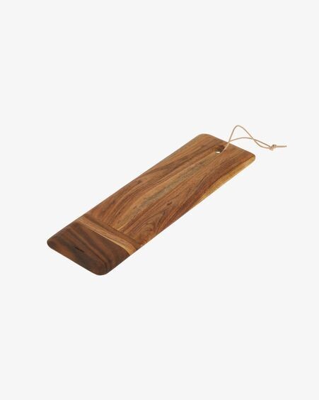 Tabla de servir alargada Ronli madera maciza acacia