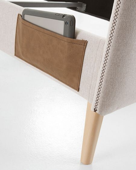 Funda cama Dyla beige 150 x 190 cm