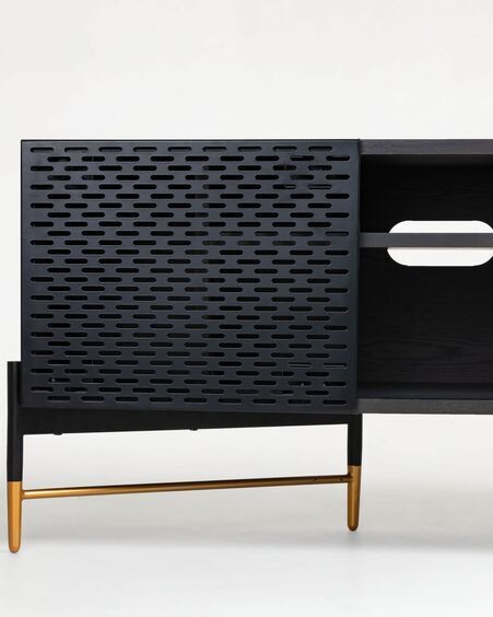 Mueble TV Milian 141 x 56 cm con chapa de fresno
