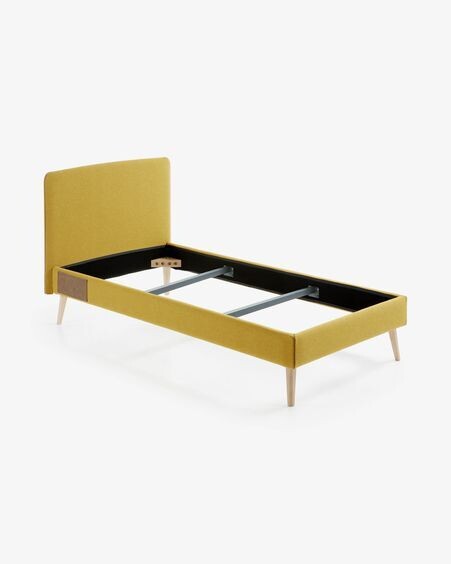 Funda cama Dyla mostaza 90 x 190 cm