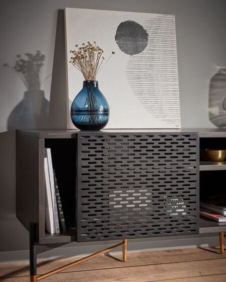 Mueble TV Milian 141 x 56 cm con chapa de fresno