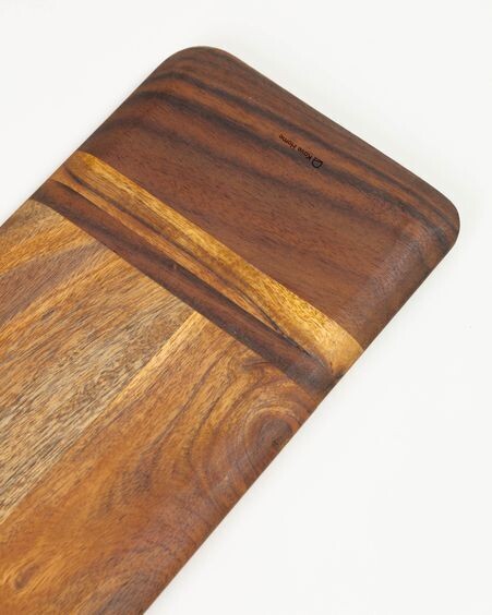 Tabla de servir alargada Ronli madera maciza acacia
