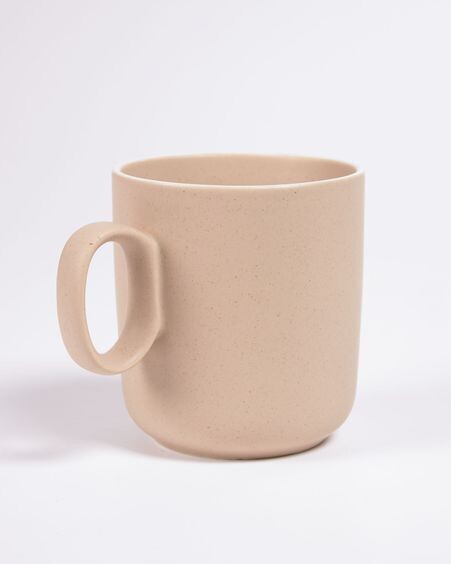 Taza Shun de porcelana beige