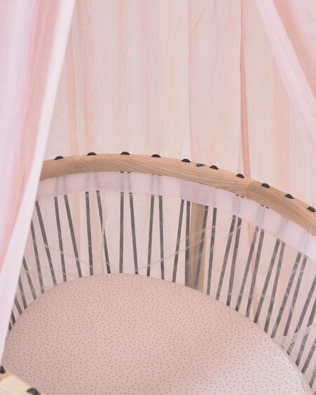 Dosel infantil Carelene 100% algodón rosa