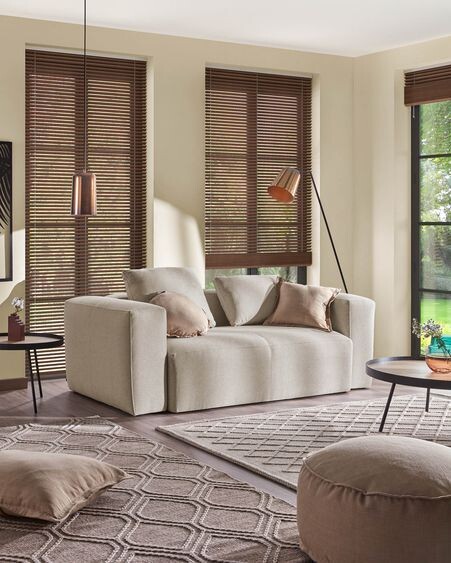 Sofá Blok 2 plazas beige 210 cm