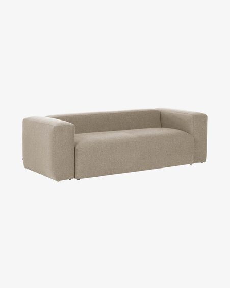 Sofá Blok 2 plazas beige 210 cm