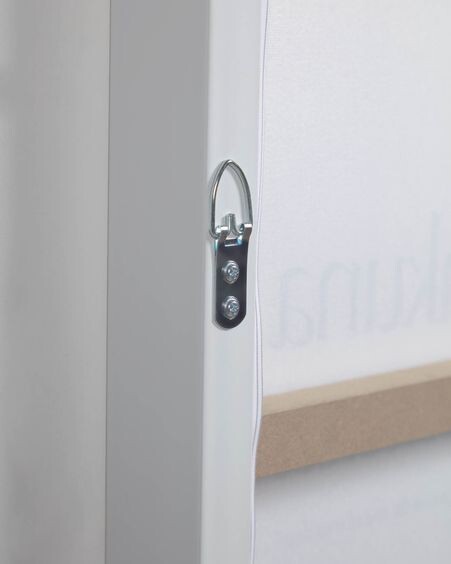 Set Ludmila de 2 cuadros de madera blanco luna gris