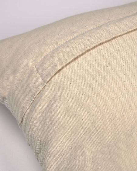 Funda de cojín Hinde 100% algodón beige de 45 x 45 cm