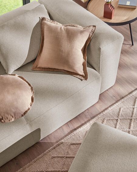 Sofá Blok 2 plazas beige 210 cm