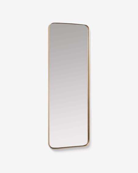 Espejo de pared Marco metal dorado 55 x 150,5 cm