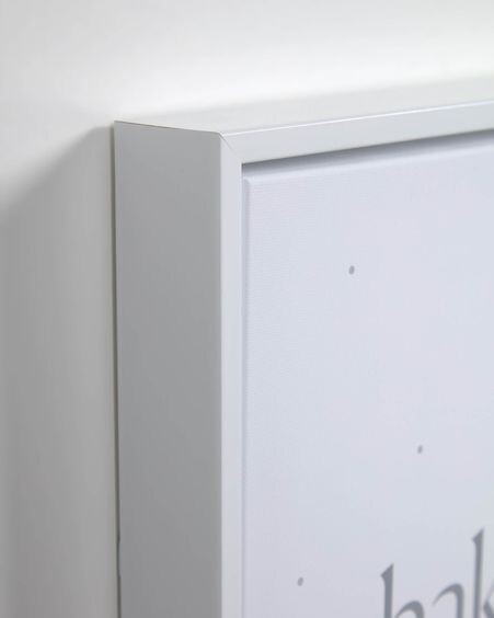 Set Ludmila de 2 cuadros de madera blanco luna gris