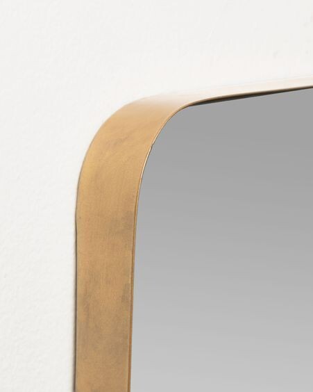 Espejo de pared Marco metal dorado 55 x 150,5 cm