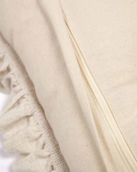 Funda de cojín Deva de lino natural 30 x 50 cm