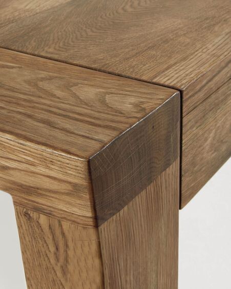 Mesa extensible Briva chapa de roble acabado envejecido 200 (280) x 100 cm