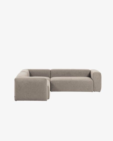 Sofá rinconero Blok 4 plazas beige 290 x 290 cm