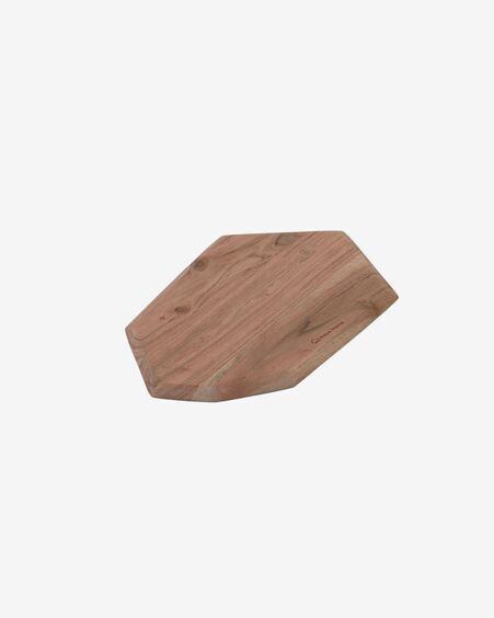 Tabla de servir Romina en forma de heptágono de madera maciza de acacia