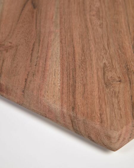 Tabla de servir Romina en forma de heptágono de madera maciza de acacia
