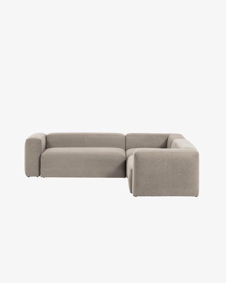 Sofá rinconero Blok 4 plazas beige 290 x 290 cm