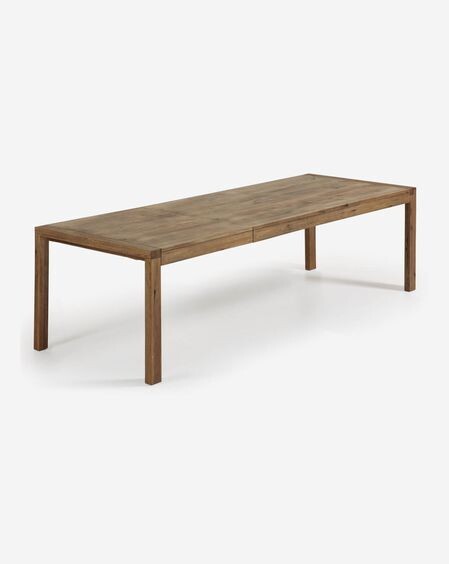 Mesa extensible Briva chapa de roble acabado envejecido 200 (280) x 100 cm
