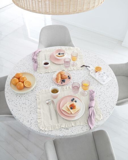 Taza Sayuri de porcelana rosa y blanco
