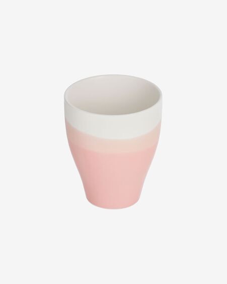 Taza Sayuri de porcelana rosa y blanco