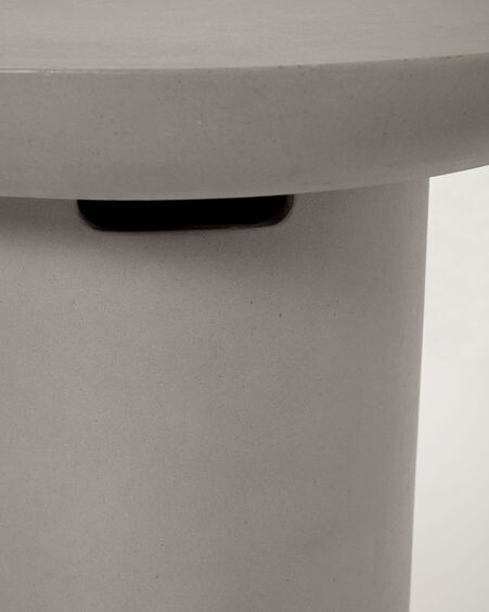 Mesa auxiliar redonda de exterior Taimi de cemento Ø 50 cm