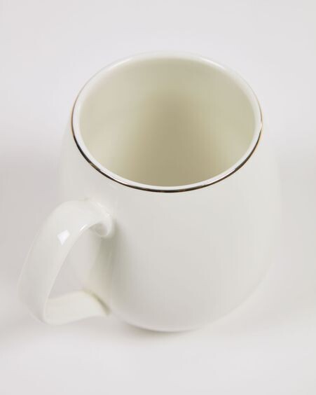 Taza Taisia de porcelana blanco