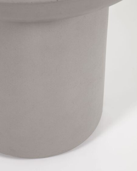 Mesa auxiliar redonda de exterior Taimi de cemento Ø 50 cm