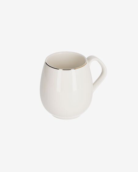 Taza Taisia de porcelana blanco