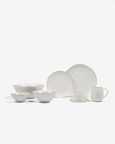 Taza Taisia de porcelana blanco