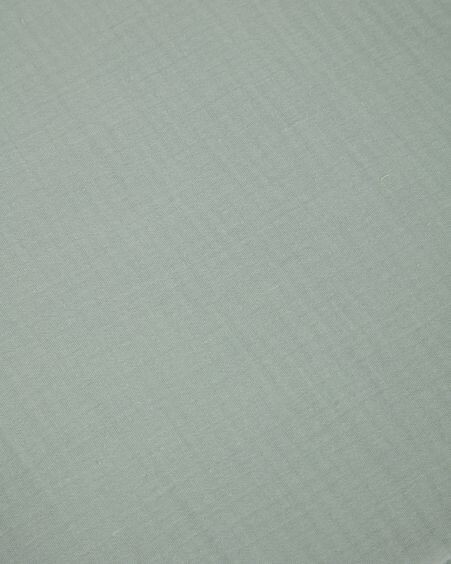Protector de cuna Yamile 100% algodón orgánico (GOTS) turquesa 180 x 30 cm