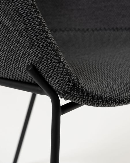 Silla Yvette gris oscuro