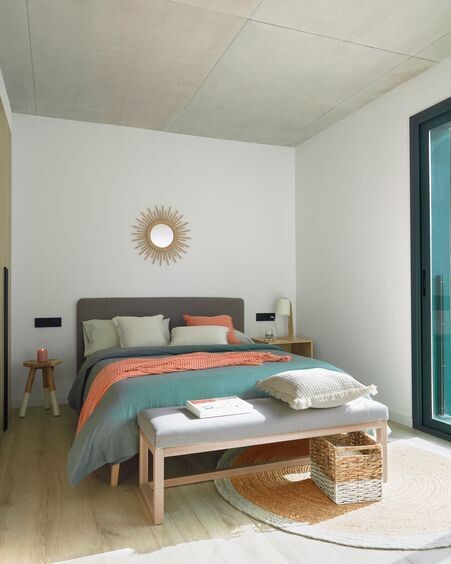 Funda cama Dyla gris 150 x 190 cm