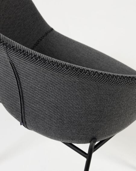 Silla Yvette gris oscuro