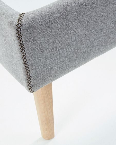 Funda cama Dyla gris 150 x 190 cm