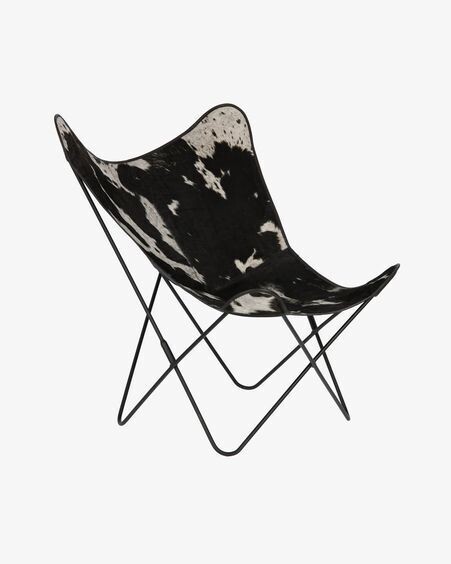 Sillón Fly piel de vaca