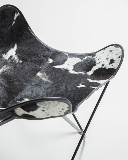 Sillón Fly piel de vaca