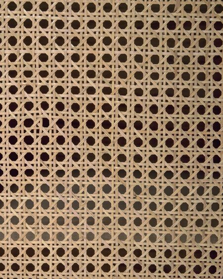 Aparador Rexit madera maciza y chapa mindi con ratán 180 x 70 cm
