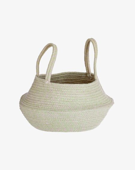 Cesta Sibila 100% algodón verde