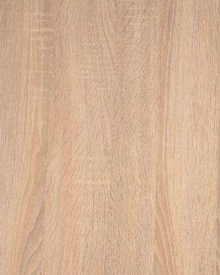 Mesa redonda Full Argo de melamina acabado natural patas de acero efecto madera Ø 119 cm