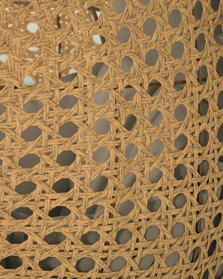Sillón colgante Cira con acabado natural