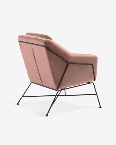 Butaca Brida terciopelo rosa