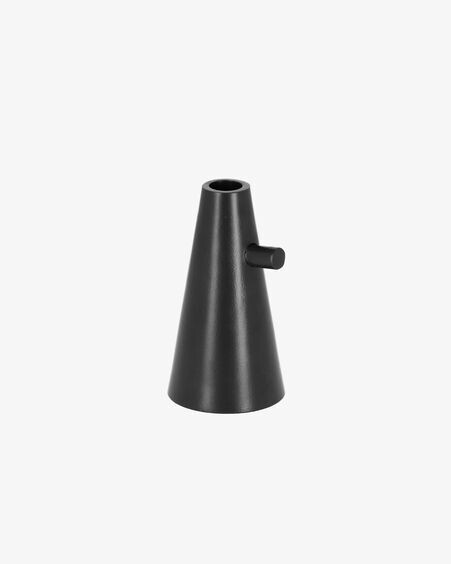 Candelabro Philana de metal negro